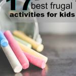 In honor of the upcoming summer break my kids came up with the best frugal activities for kids. Here are there 17 favorite free and frugal things to do!