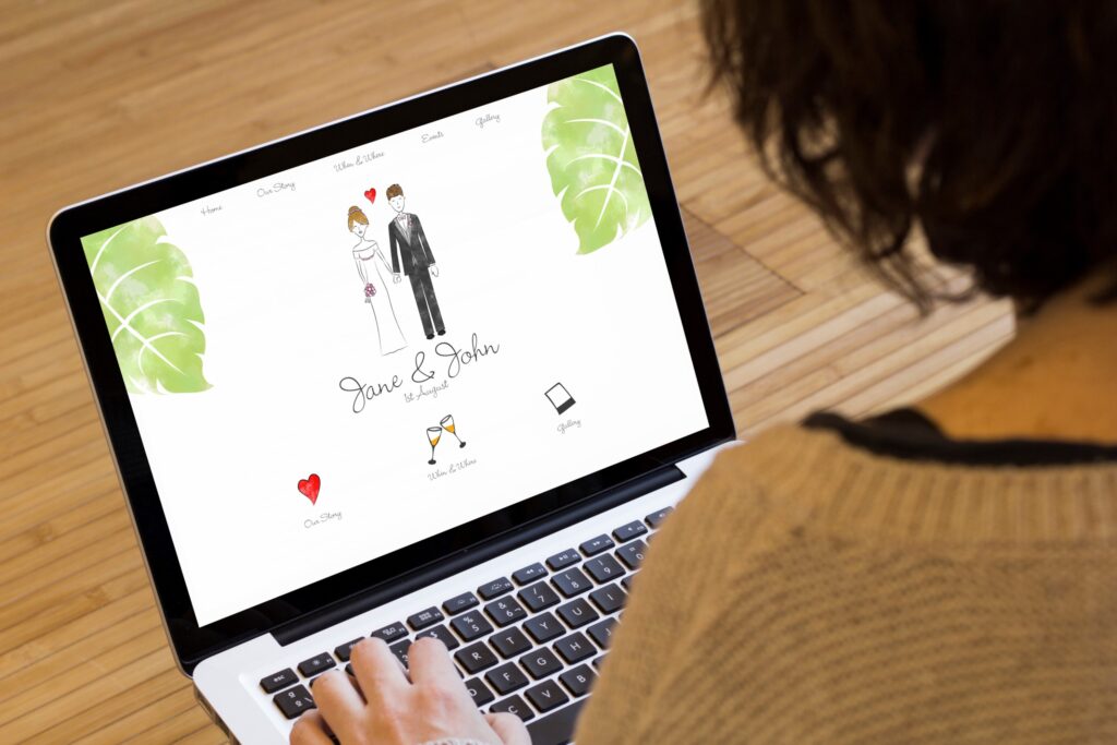 digital wedding invitation