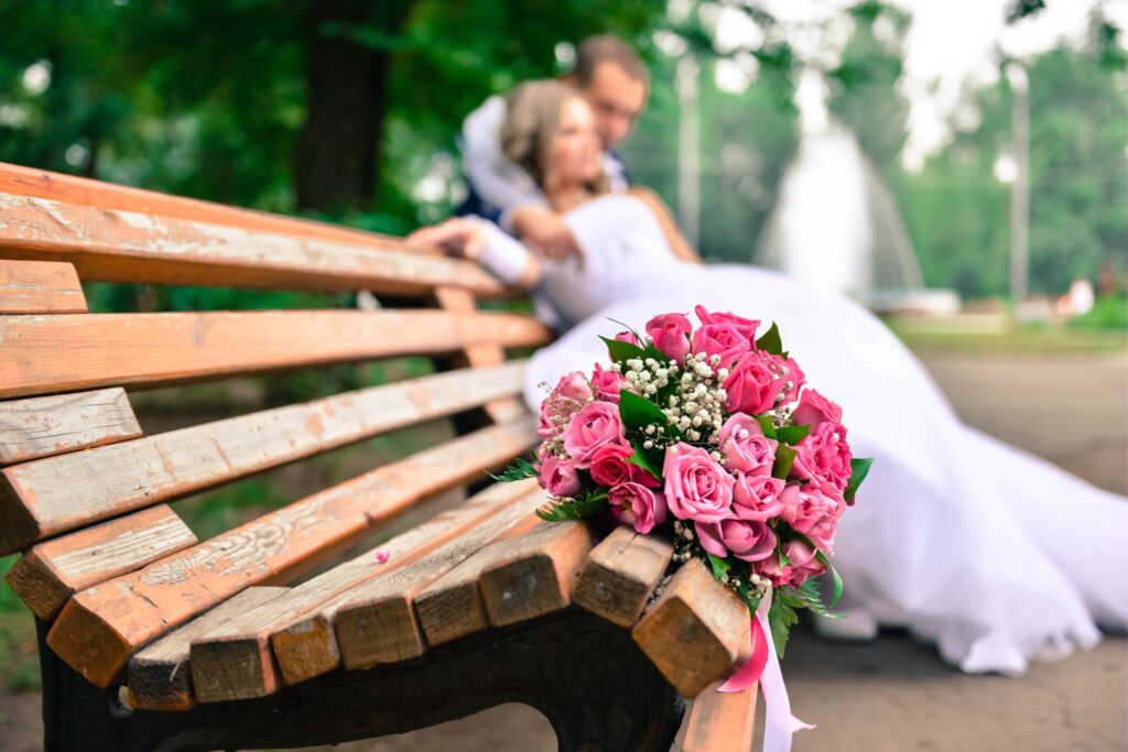 wedding in a public venue