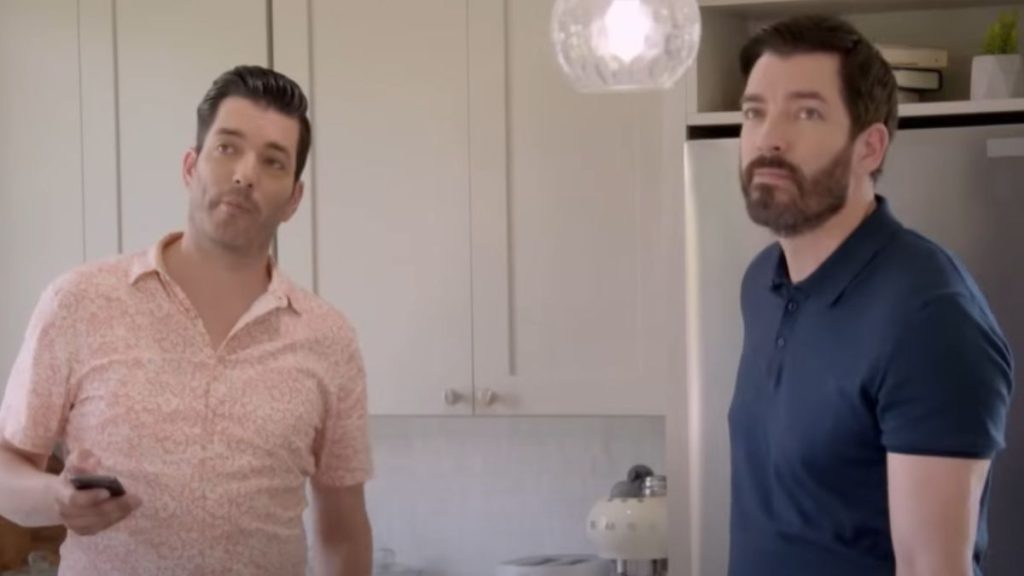 Property Brothers Jonathan and Drew Scott in a home